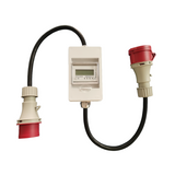 Three Phase Mobile Waterproof energy meter with socket for outdoor  16A or 32A